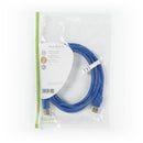 Nedis CCGP61100BU20 Usb-kabel Usb 3.2 Gen 1 Usb-a Male Usb-b Male 5 Gbps Vernikkeld 2.00 M Rond Pvc