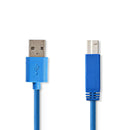 Nedis CCGP61100BU30 Usb 3.0-kabel A Male - B Male 3,0 M Blauw