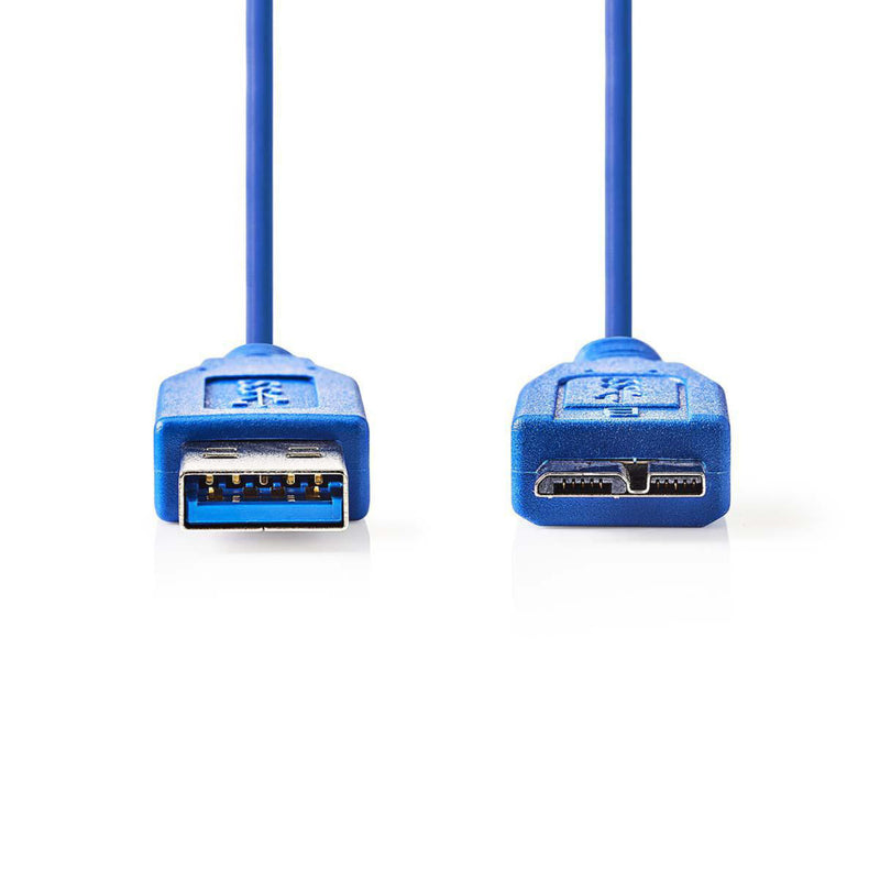 Nedis CCGP61500BU10 Usb 3.0-kabel A Male - Micro-b Male 1,0 M Blauw