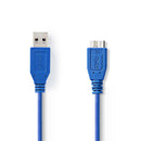 Nedis CCGP61500BU50 Usb 3.0-kabel A Male - Micro-b Male 5,0 M Blauw