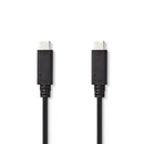 Nedis CCGP64750BK10 Usb 3.1-kabel (gen2) Type-c? Male - Type-c? Male 1,0 M Zwart