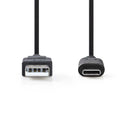 Nedis CCGP61650BK10 Usb 3.1-kabel (gen2) Type-c? Male - A Male 1,0 M Zwart