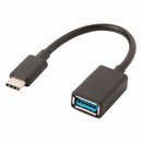 Nedis CCGP61710BK02 Usb 3.0-kabel Type-c? Male - A Female 0,15 M Zwart