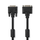 Nedis CCGP32055BK20 Dvi-kabel Dvi-i 24+5-pins Male - Dvi-i 24+5-pins Female 2,0 M Zwart