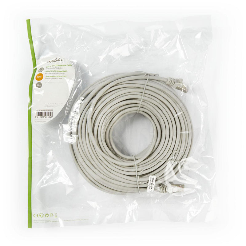 Nedis CCGP85121GY300 Cat5e Sf/utp-netwerkkabel Rj45 Male - Rj45 Male 30 M Grijs