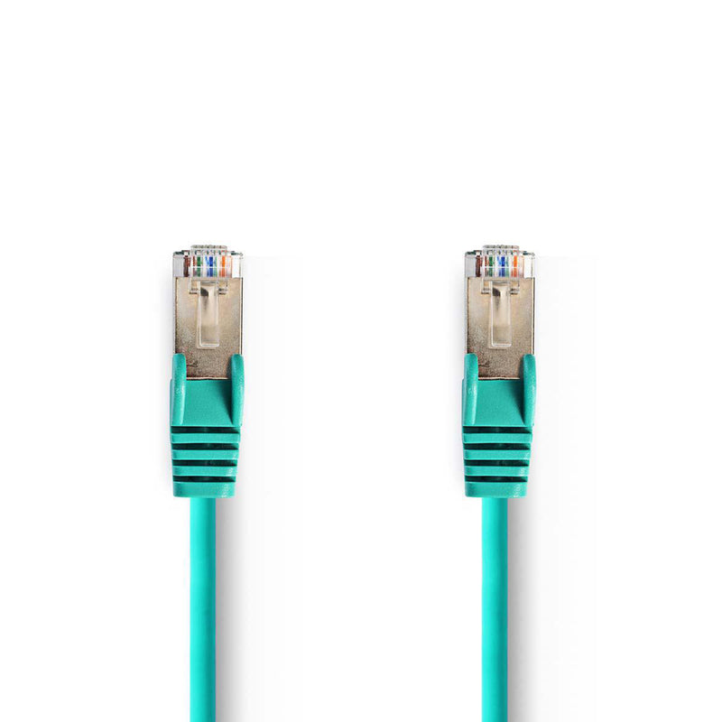 Nedis CCGP85121GN15 Cat5e-kabel Sf/utp Rj45 Male Rj45 Male 1.50 M Rond Pvc Groen Polybag