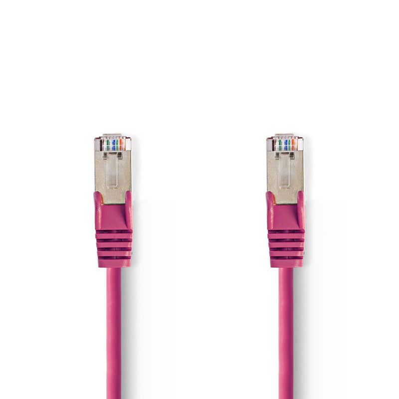 Nedis CCGP85121PK30 Cat5e Sf/utp-netwerkkabel Rj45 Male - Rj45 Male 3,0 M Roze