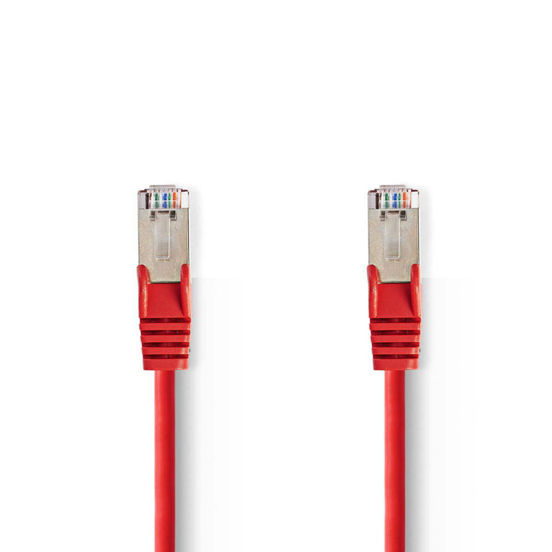 Nedis CCGP85121RD100 Cat5e Sf/utp-netwerkkabel Rj45 Male - Rj45 Male 10 M Rood