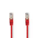 Nedis CCGP85121RD15 Cat5e Sf/utp-netwerkkabel Rj45 Male - Rj45 Male 1,5 M Rood