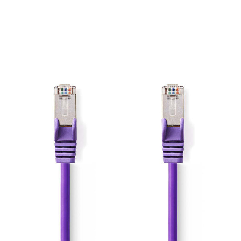 Nedis CCGP85121VT05 Cat5e Sf/utp-netwerkkabel Rj45 Male - Rj45 Male 0,5 M Paars