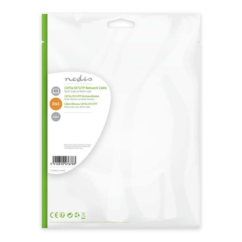 Nedis CCGP85121YE30 Cat5e Sf/utp-netwerkkabel Rj45 Male - Rj45 Male 3,0 M Geel