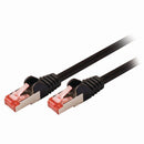 Nedis CCGP85221BK025 Cat6 S/ftp-netwerkkabel Rj45 Male - Rj45 Male 0,25 M Zwart