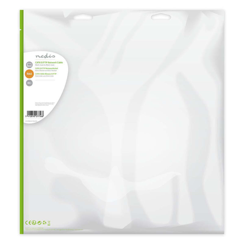 Nedis CCGP85221GN300 Cat6 S/ftp-netwerkkabel Rj45 Male - Rj45 Male 30 M Groen