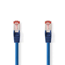 Nedis CCGP85221BU100 Cat6 S/ftp-netwerkkabel Rj45 Male - Rj45 Male 10 M Blauw