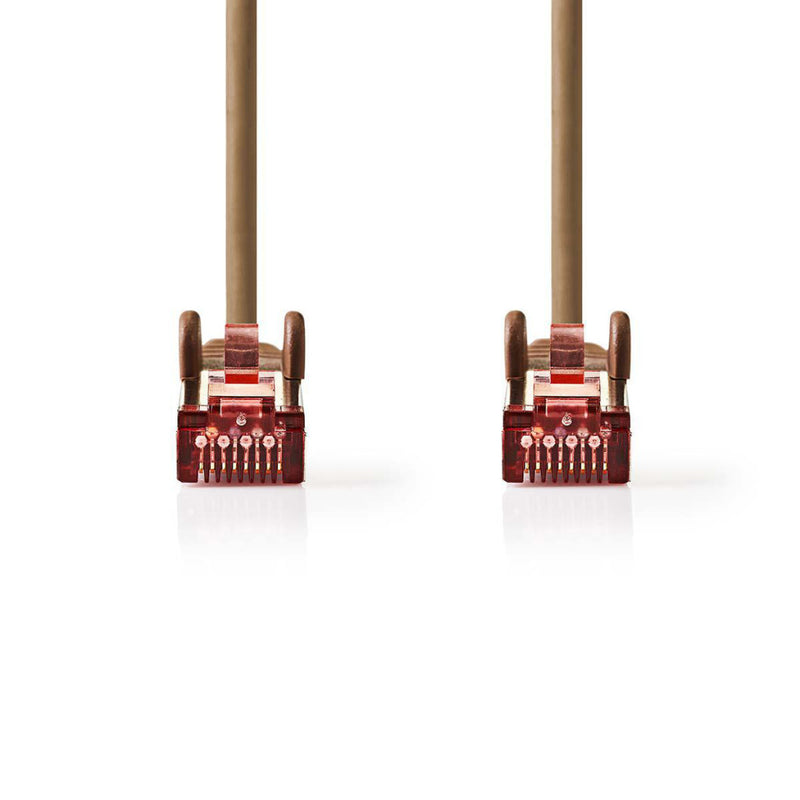 Nedis CCGP85221BN15 Cat6 S/ftp-netwerkkabel Rj45 Male - Rj45 Male 1,5 M Bruin