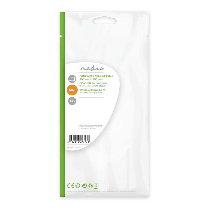 Nedis CCGP85221BN15 Cat6 S/ftp-netwerkkabel Rj45 Male - Rj45 Male 1,5 M Bruin
