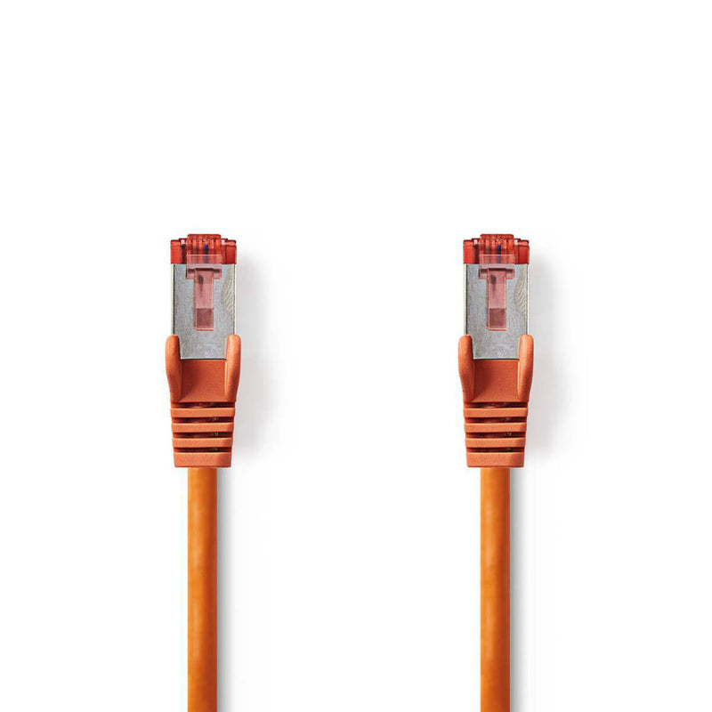 Nedis CCGP85221OG025 Cat6 S/ftp-netwerkkabel Rj45 Male - Rj45 Male 0,25 M Oranje