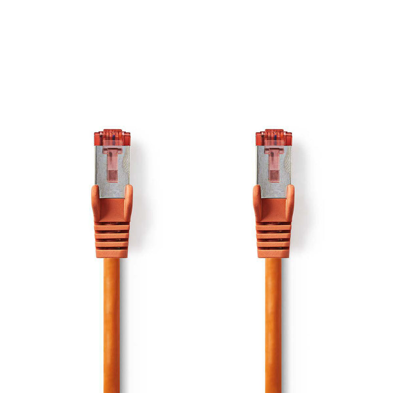 Nedis CCGP85221OG100 Cat6 S/ftp-netwerkkabel Rj45 Male - Rj45 Male 10 M Oranje