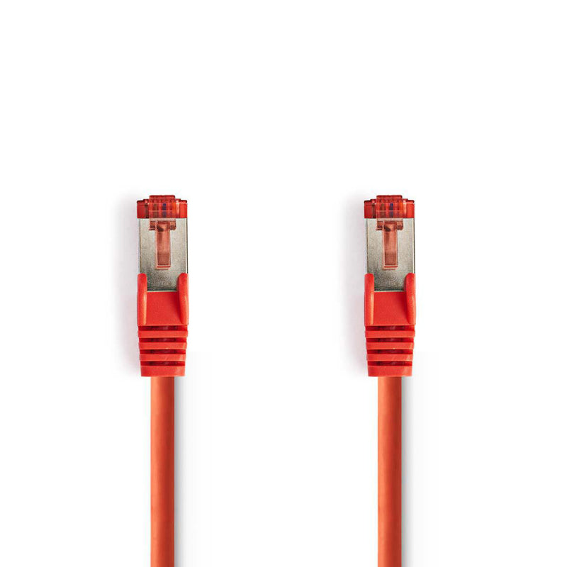 Nedis CCGP85221RD100 Cat6 S/ftp-netwerkkabel Rj45 Male - Rj45 Male 10 M Rood