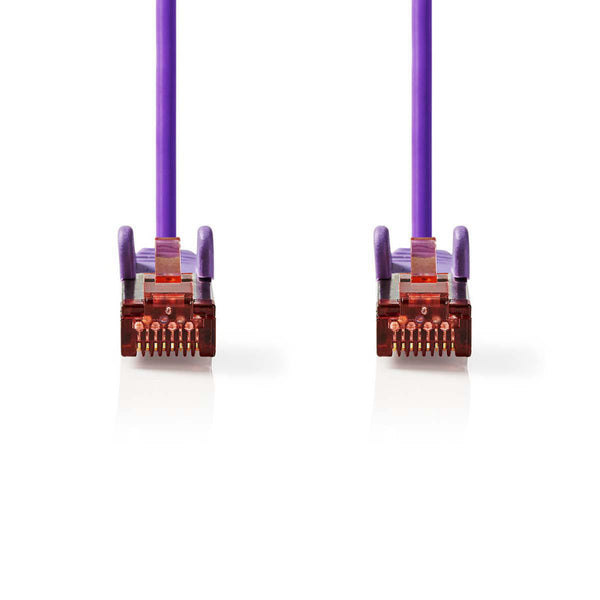 Nedis CCGP85221VT015 Cat6 S/ftp-netwerkkabel Rj45 Male - Rj45 Male 0,15 M Paars