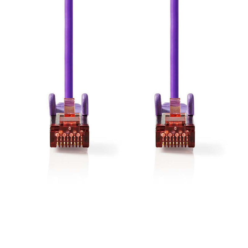 Nedis CCGP85221VT150 Cat6 S/ftp-netwerkkabel Rj45 Male - Rj45 Male 15 M Paars