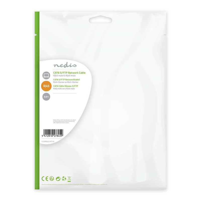 Nedis CCGP85221VT30 Cat6 S/ftp-netwerkkabel Rj45 Male - Rj45 Male 3,0 M Paars