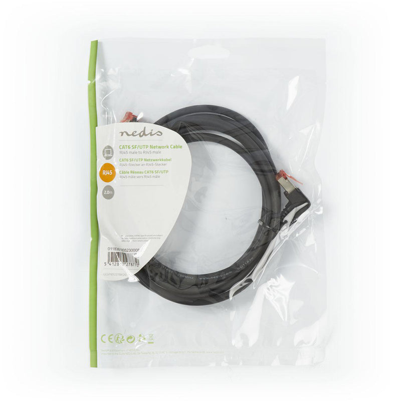 Nedis CCGP85227BK20 Cat6 Sf/utp-netwerkkabel Rj45 Male - Rj45 Male 2,0 M Zwart
