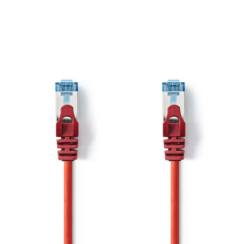 Nedis CCGP85320RD10 Cat6a Sf/utp-netwerkkabel Rj45 Male - Rj45 Male 1,0 M Rood