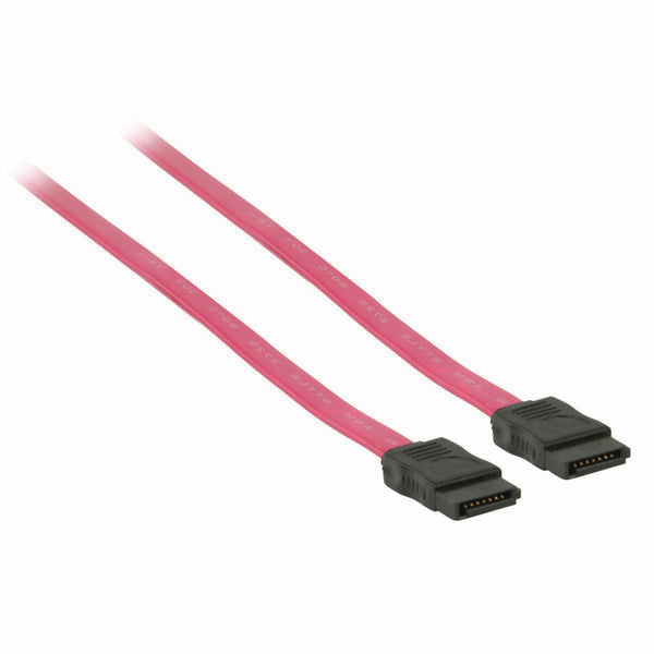 Nedis CCGP73100RD05 Datakabel Sata 3 Gb/s Sata 7-pins Female - Sata 7-pins Female 0,5 M Rood