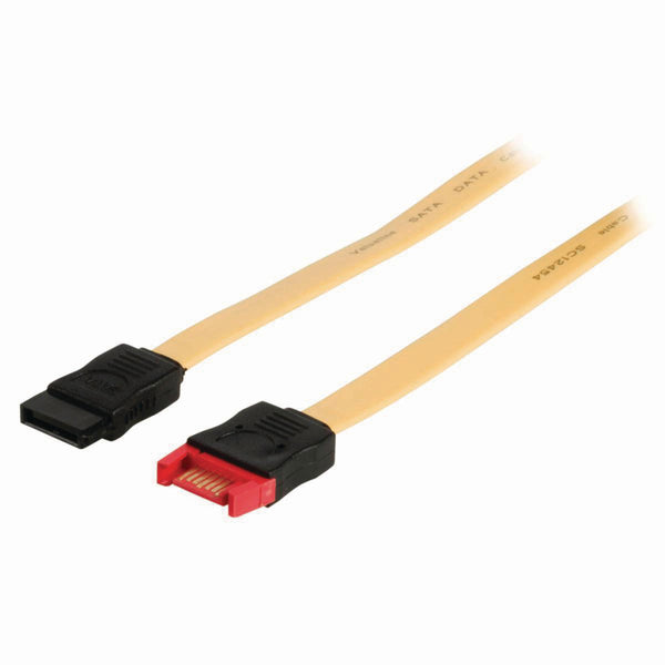 Nedis CCGP73205YE10 Datakabel Sata 6 Gb/s Sata 7-pins Female - Sata 7-pins Male 1,0 M Geel