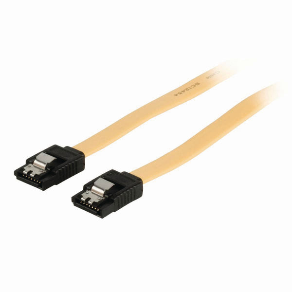 Nedis CCGP73250YE10 Datakabel Sata 6 Gb/s Sata 7-pins Female - Sata 7-pins Female 1,0 M Geel