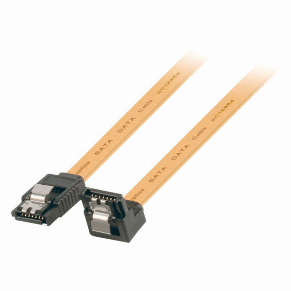 Nedis CCGP73255YE10 Datakabel Sata 6 Gb/s Sata 7-pins Female Met Vergrendeling - Sata 7-pins Female