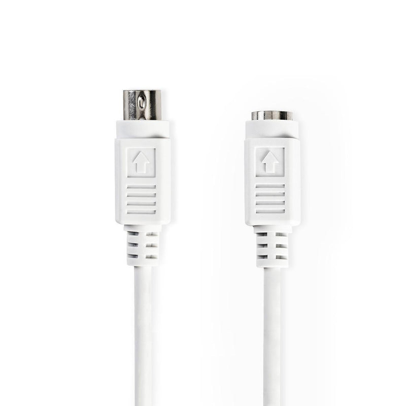 Nedis CCGP51100IV20 Ps2-kabel Ps/2 Male - Ps/2 Female 2,0 M Ivoor