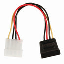 Nedis CCGP73500VA015 Interne Voedingskabel Molex Male - Sata 15-pins Female 0,15 M Diverse