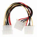 Nedis CCGP74020VA015 Interne Voedingskabel Molex Male - 2x Molex Female 0,15 M Diverse