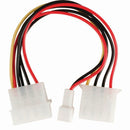 Nedis CCGP74030VA015 Interne Voedingskabel Molex Male - Molex Female + 3-pins Ventilatorvermogen 0,