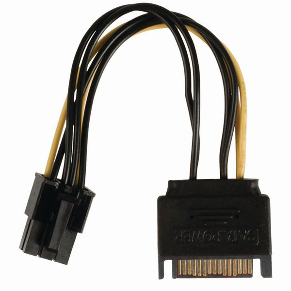 Nedis CCGP74200VA015 Interne Voedingskabel Sata 15-pins Male - Pci Express Female 0,15 M Diverse
