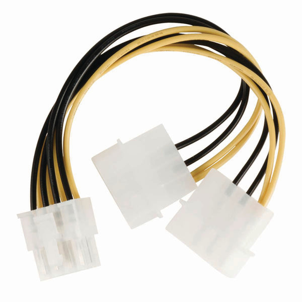 Nedis CCGP74400VA015 Interne Voedingskabel Eps 8-pins Male - 2x Molex Male 0,15 M Diverse