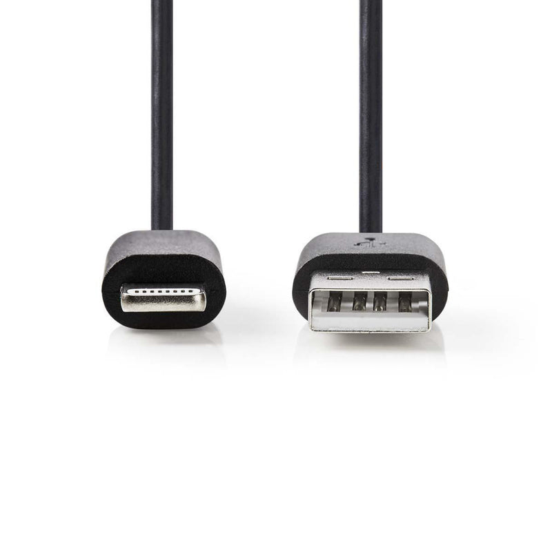 Nedis CCGP39300BK20 Sync And Charge-kabel Apple Lightning 8-pins Male - Usb-a Male 2,0 M Zwart