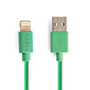 Nedis CCGP39300GN10 Sync And Charge-kabel Apple Lightning 8-pins Male - Usb-a Male 1,0 M Groen