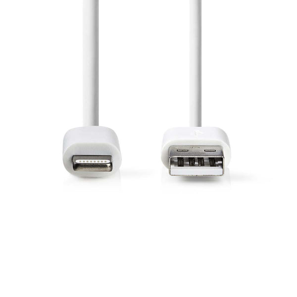 Nedis CCGP39300WT20 Sync And Charge-kabel Apple Lightning 8-pins Male - Usb-a Male 2,0 M Wit