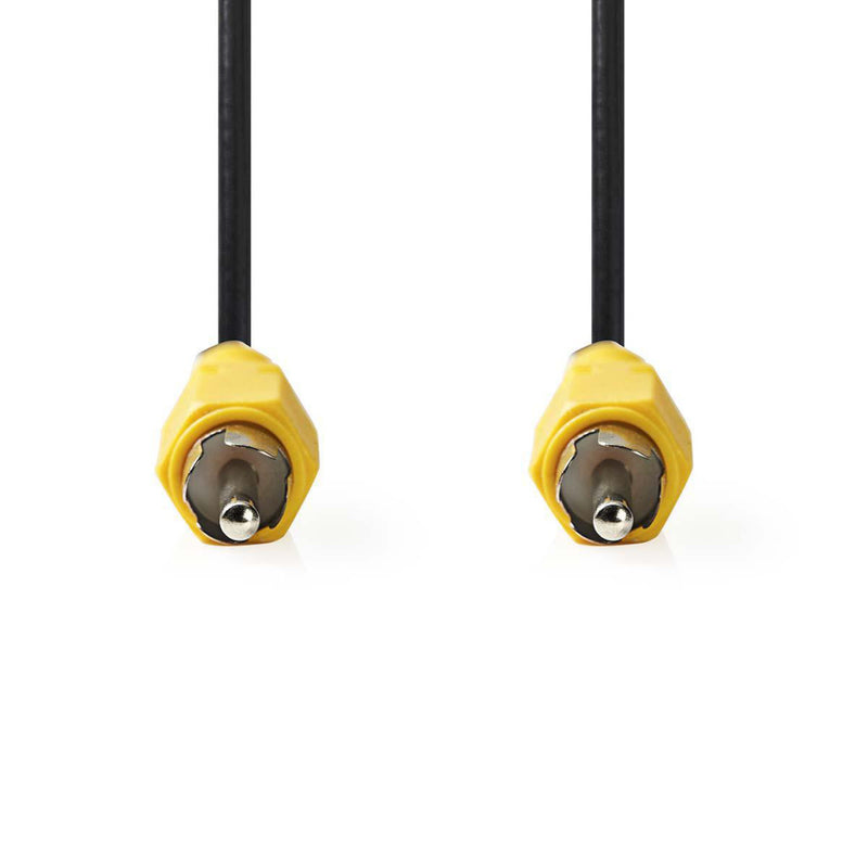 Nedis CVGP24100BK100 Composiet Videokabel Rca Male - Rca Male 10 M Zwart