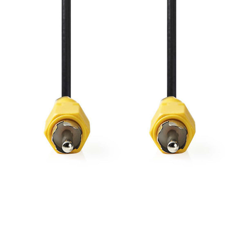 Nedis CVGP24100BK20 Composiet Videokabel Rca Male - Rca Male 2,0 M Zwart