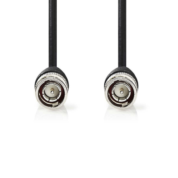 Nedis CVGP01000BK20 Bnc-videokabel Bnc Male - Bnc Male 2,0 M Zwart