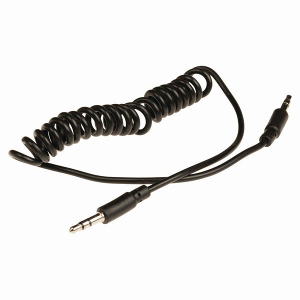 Nedis CAGP22010BK10 Stereo-audiokabel, Spiraal 3,5 Mm Male - 3,5 Mm Male 1,0 M Zwart