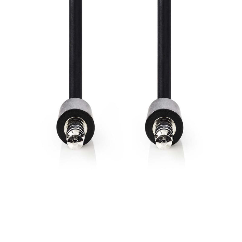 Nedis CAGP22005BK10 Stereo-audiokabel 3,5 Mm Male Dun - 3,5 Mm Male Dun 1,0 M Zwart