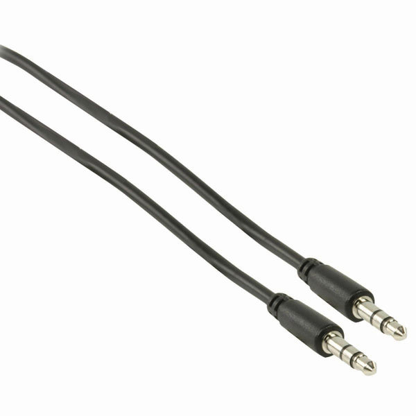 Nedis CAGP22005BK20 Stereo-audiokabel 3,5 Mm Male Dun - 3,5 Mm Male Dun 2,0 M Zwart