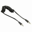 Nedis CAGP22011BK10 Stereo-audiokabel, Spiraal 3,5 Mm Male - 3,5 Mm Male 1,0 M Zwart