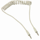 Nedis CAGP22010WT10 Stereo-audiokabel, Spiraal 3,5 Mm Male - 3,5 Mm Male 1,0 M Wit