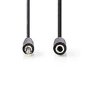 Nedis CAGP22050BK20 Stereo-audiokabel 3,5 Mm Male - 3,5 Mm Female 2,0 M Zwart